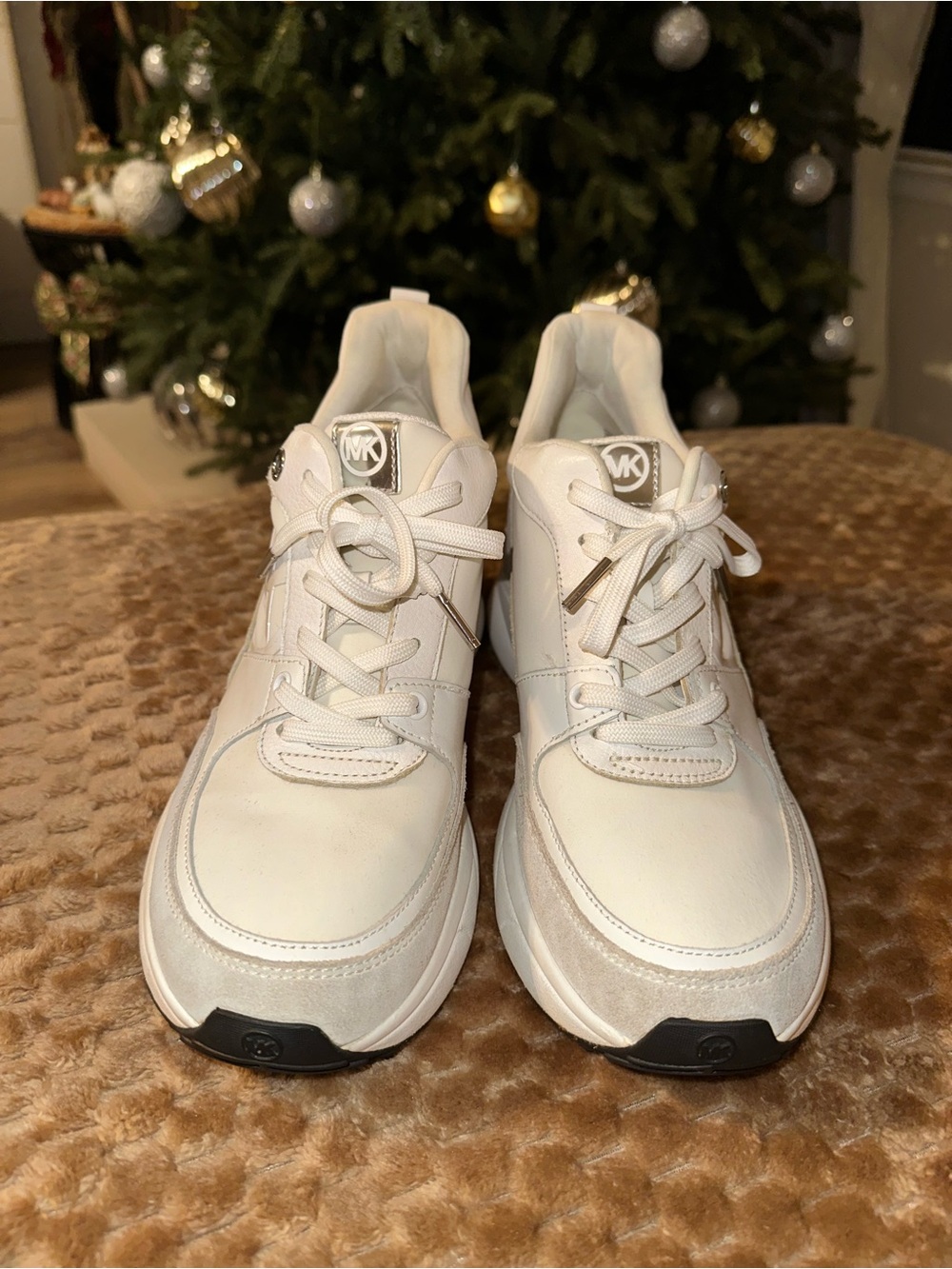 Michael Kors white Lace-Up Women’s Sneakers